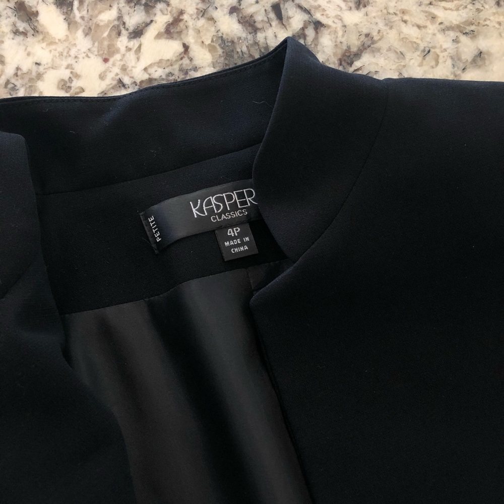Jacket/ Blazer, Black, classic, size 4 petites